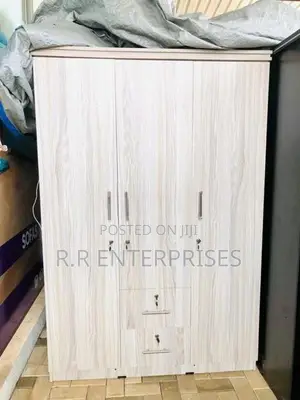 New 3D Ash White Melamine Wardrobes