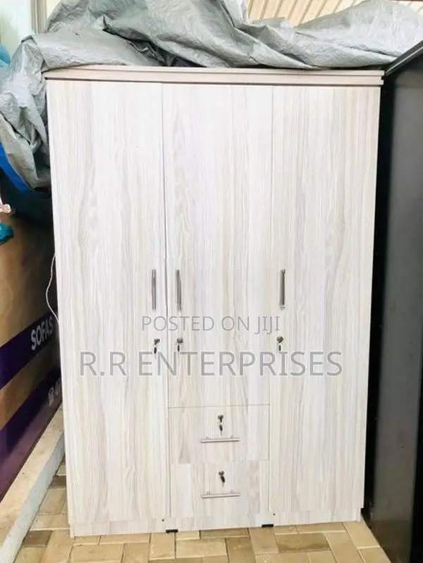 New 3D Ash White Melamine Wardrobes