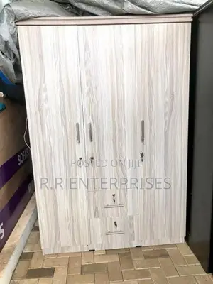 New 3D Ash White Melamine Wardrobes