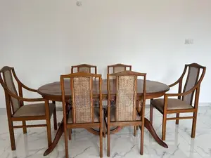 Mahogany 6 Seater Dining Table with Chairs
