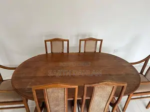 Mahogany 6 Seater Dining Table with Chairs