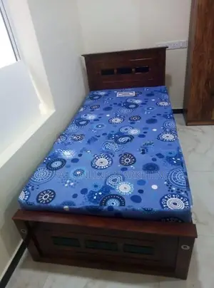 6 by 3 Box Bed with Mattress (E-24)