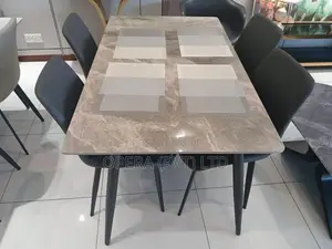 Granite Dining Table with 4 Chairs