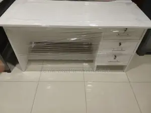 White Office Table with 3 Locker (Q-24)