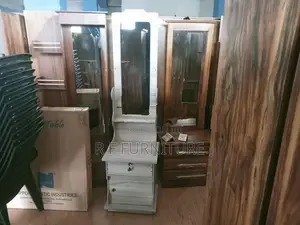 Melamine Dressing Table with Cupboard