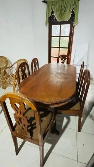 6-Seater Dining Table Set – 1 + 6 Chairs