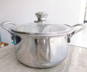 RICH TRIPLY STAINLESS STEEL CASSEROLE WITH GLASS LID 24CM