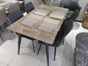 Granite Dining Table with 4 Chairs