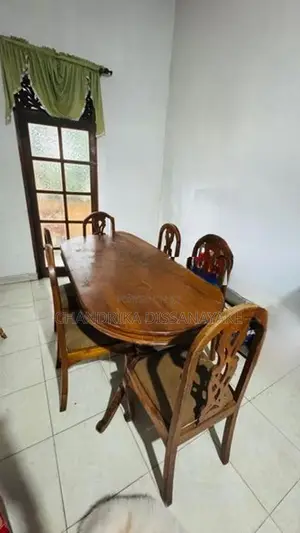 6-Seater Dining Table Set – 1 + 6 Chairs