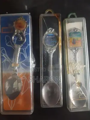 unique collection of souvenir spoons