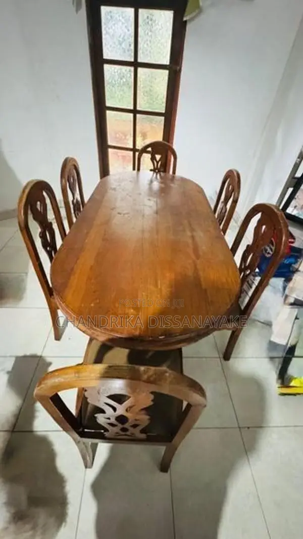 6-Seater Dining Table Set – 1 + 6 Chairs