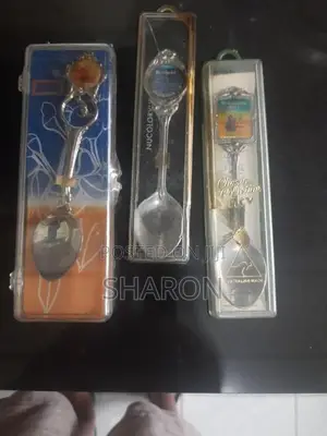 unique collection of souvenir spoons