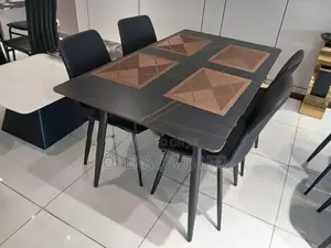 Granite Dining Table with 4 Chairs