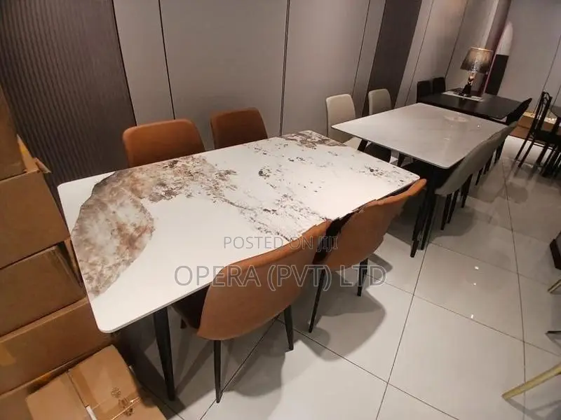 Granite Dining Table with 4 Chairs
