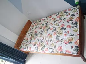 wooden bed