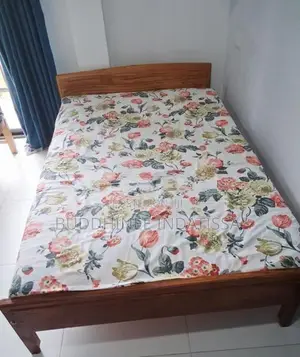 wooden bed