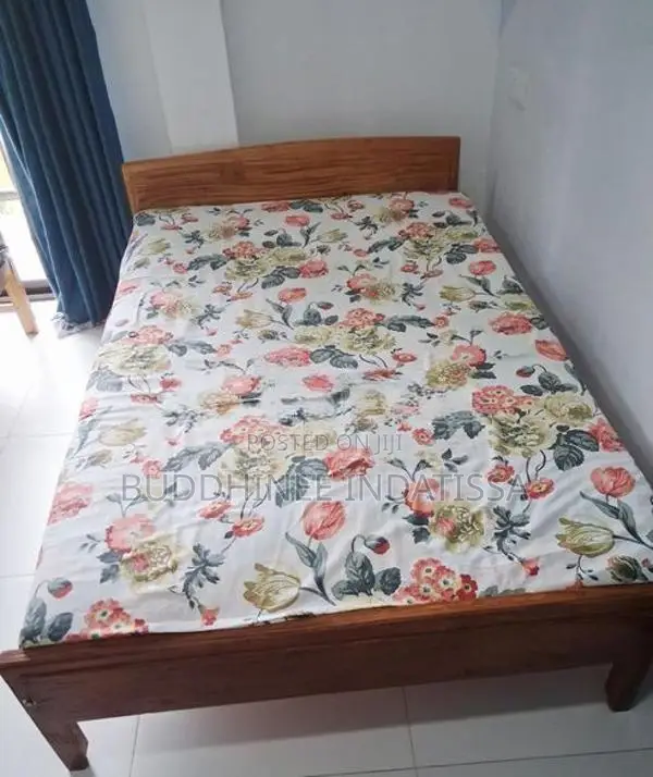 wooden bed