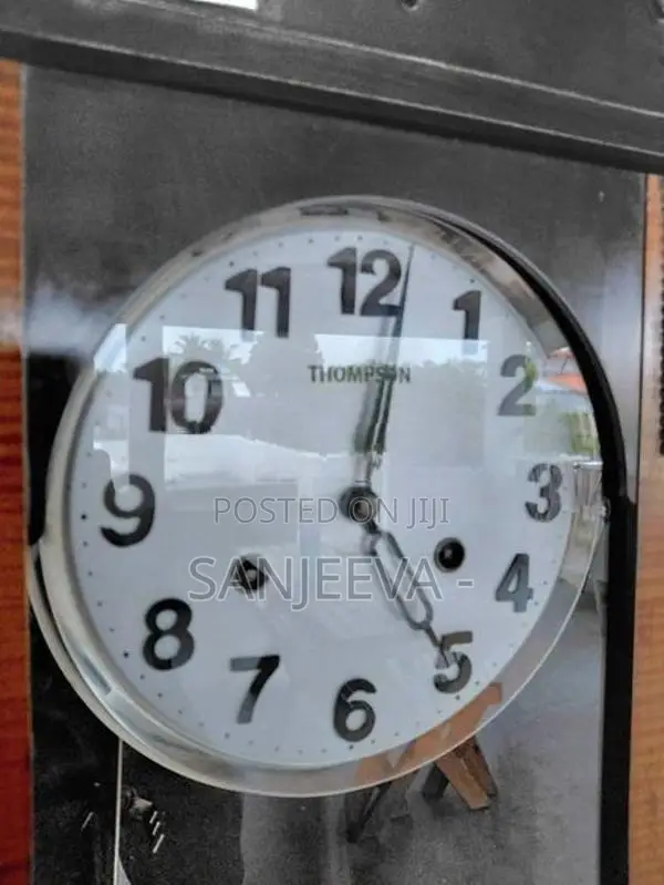 Antique Clock - Thompson German Made 14 Day working condition