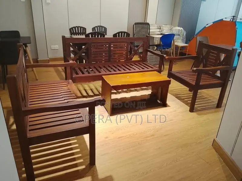 Wooden Sofa Set