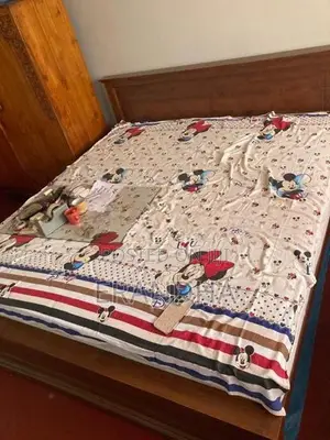 Teak King Size Bed with Mattress
