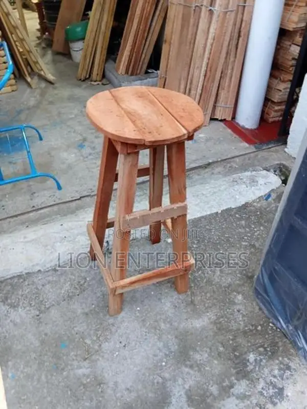 Mahogany Wooden Bar Stools