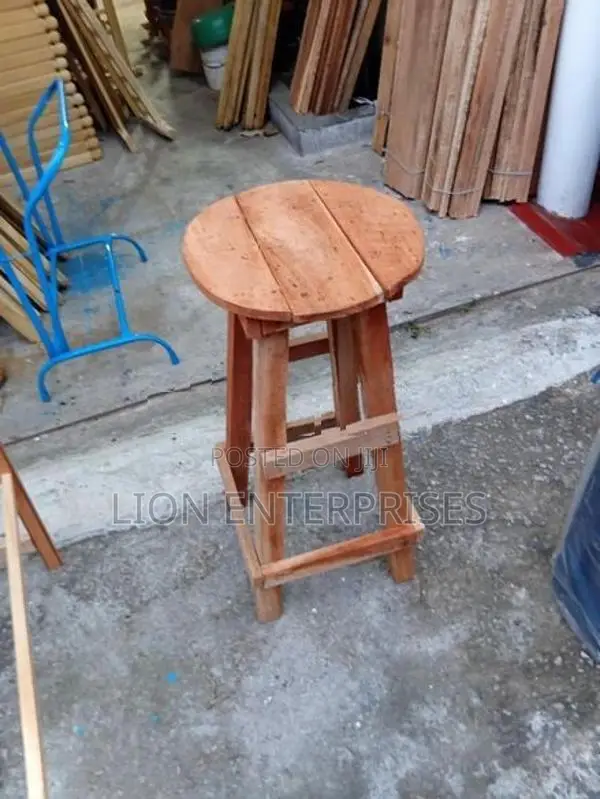 Mahogany Wooden Bar Stools