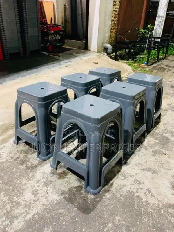 Gray Plastic Stools