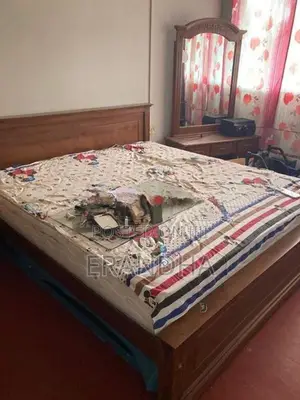 Teak King Size Bed with Mattress