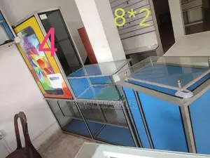 Phone shop:- Glass Showcase, Counter, Shelves, Fittings