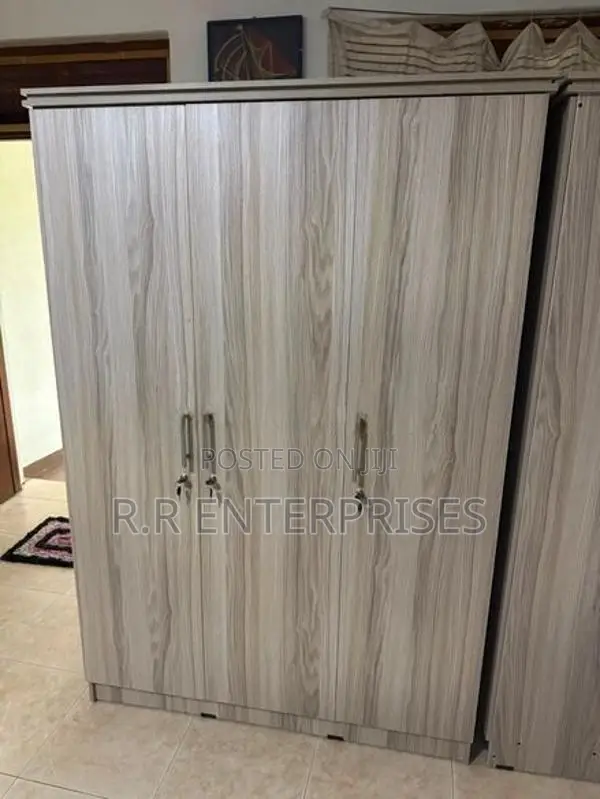 New 3D Ash White Melamine Wardrobes