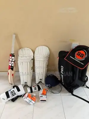 Leather Full Cricket Set with SS Kashmir Willow Bat