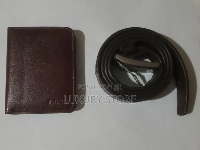 Genuine Leather Wallet with Belt