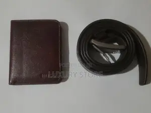 Genuine Leather Wallet with Belt