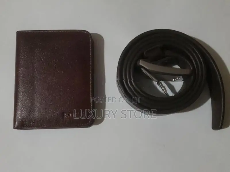 Genuine Leather Wallet with Belt