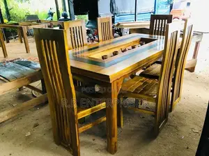 New Teak Dining Table with Chair 6