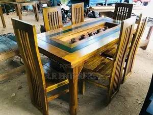 New Teak Dining Table with Chair 6