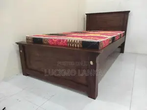 New 72x36 Teak Box Bed With Arpico Hybrid Mattress (Dd22)