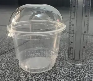 230ml Transparent Dessert Pudding Mousse Cake Cup with Dome Lid
