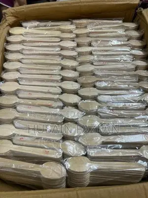 Eco-Friendly Disposable Wooden Spoons-14cm (100 Pcs)