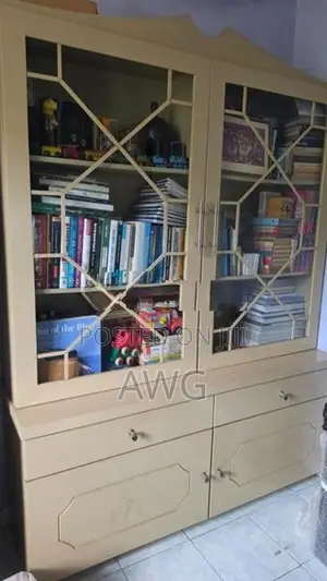 Large Library Cabinet with Drawer Sets