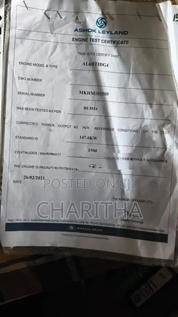 125KVA Ashok Leyland