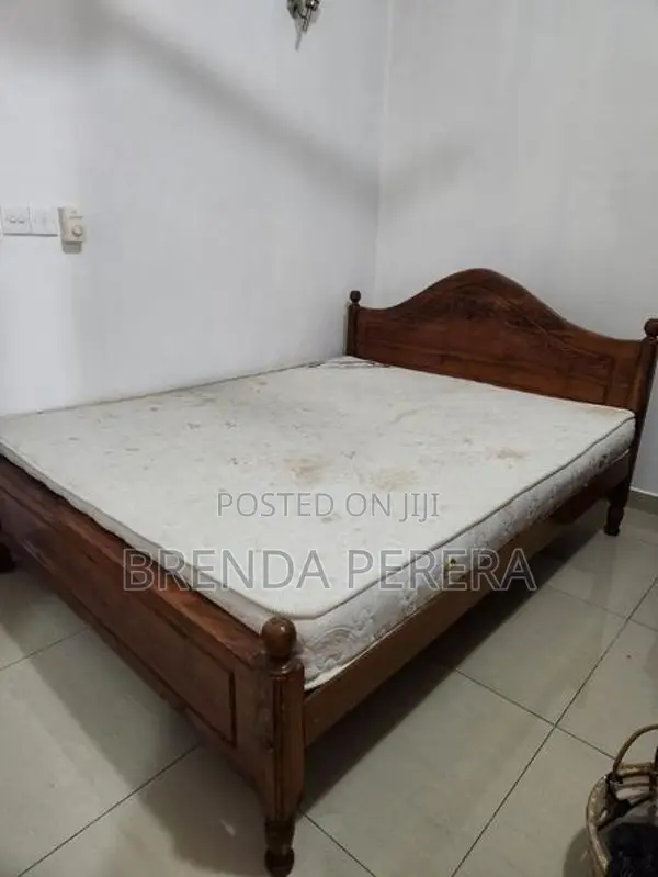 78X60 Teak Bed with mattress
