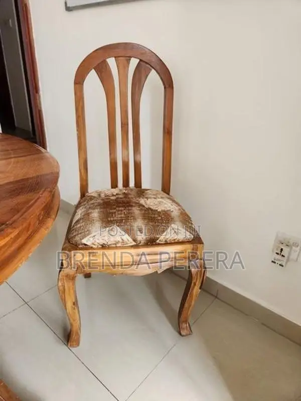 Six Chair Teak Dining Table