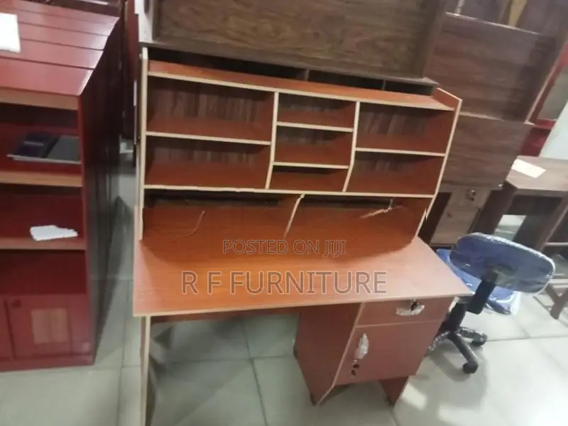 Melamine Writing Table with Cupboard 4 by 2