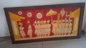 Traditional beautiful wide painting