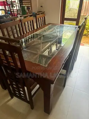 Teak Dining Table with Chairs