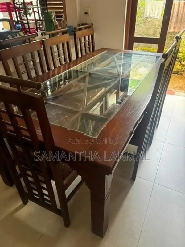 Teak Dining Table with Chairs