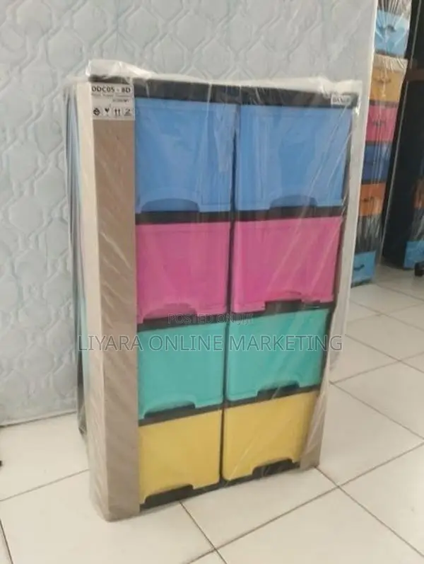 Daxer 8 Drawer Plastic Cupboard