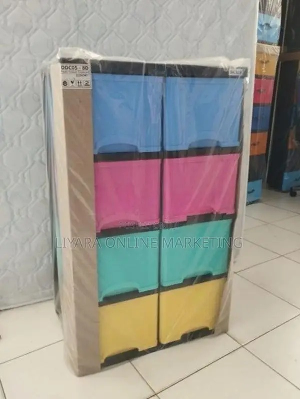 Daxer 8 Drawer Plastic Cupboard