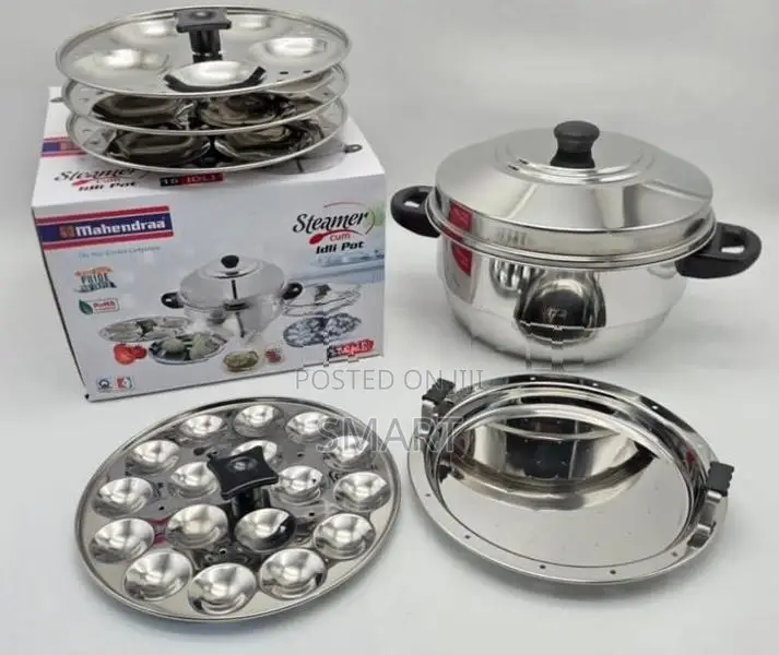 Mahendra 15 Coops Idly Pot with Steamer